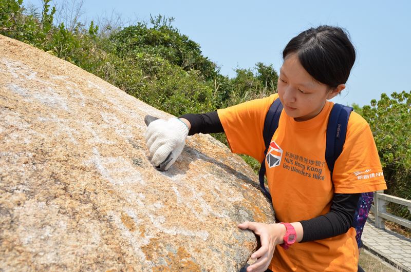 Young Ambassadors for Geoconservation participate in rock-cleaning activity (Chinese version only)